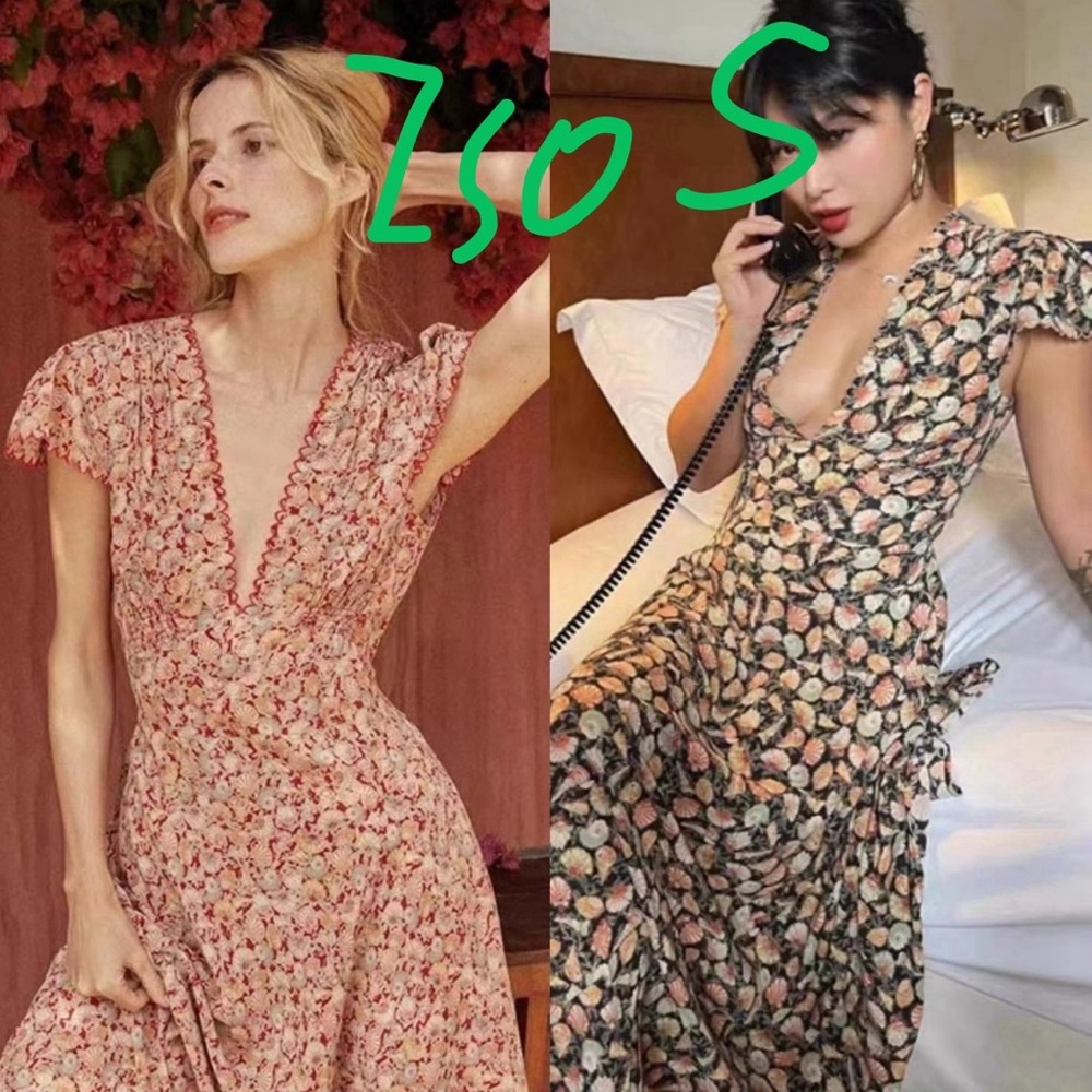 ISO Doen silk shell V-Neck Dress